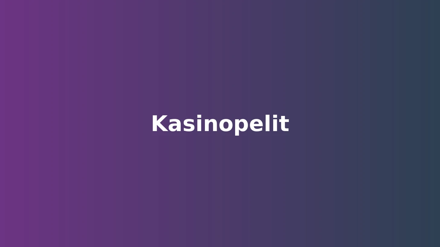 Kasinopelit pikakasinolla — kolikkopelit, live-kasino, pöytäpelit